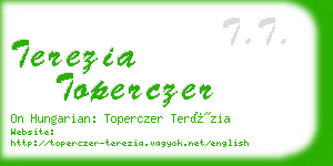 terezia toperczer business card